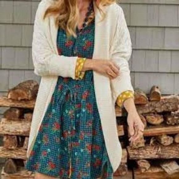 Matilda Jane Women's Fa La La Dress Gingham Floral Button Front Shirtdress NWT - Picture 15 of 15